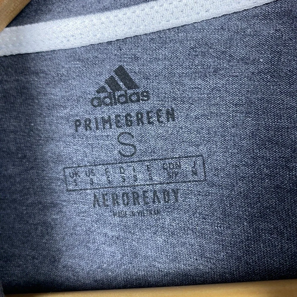 Adidas Primegreen Aeroready Mens Hoodie Size Small Gray Lightweight Pullover NWT